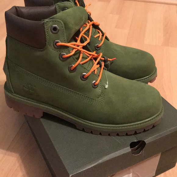 military green timberland boots